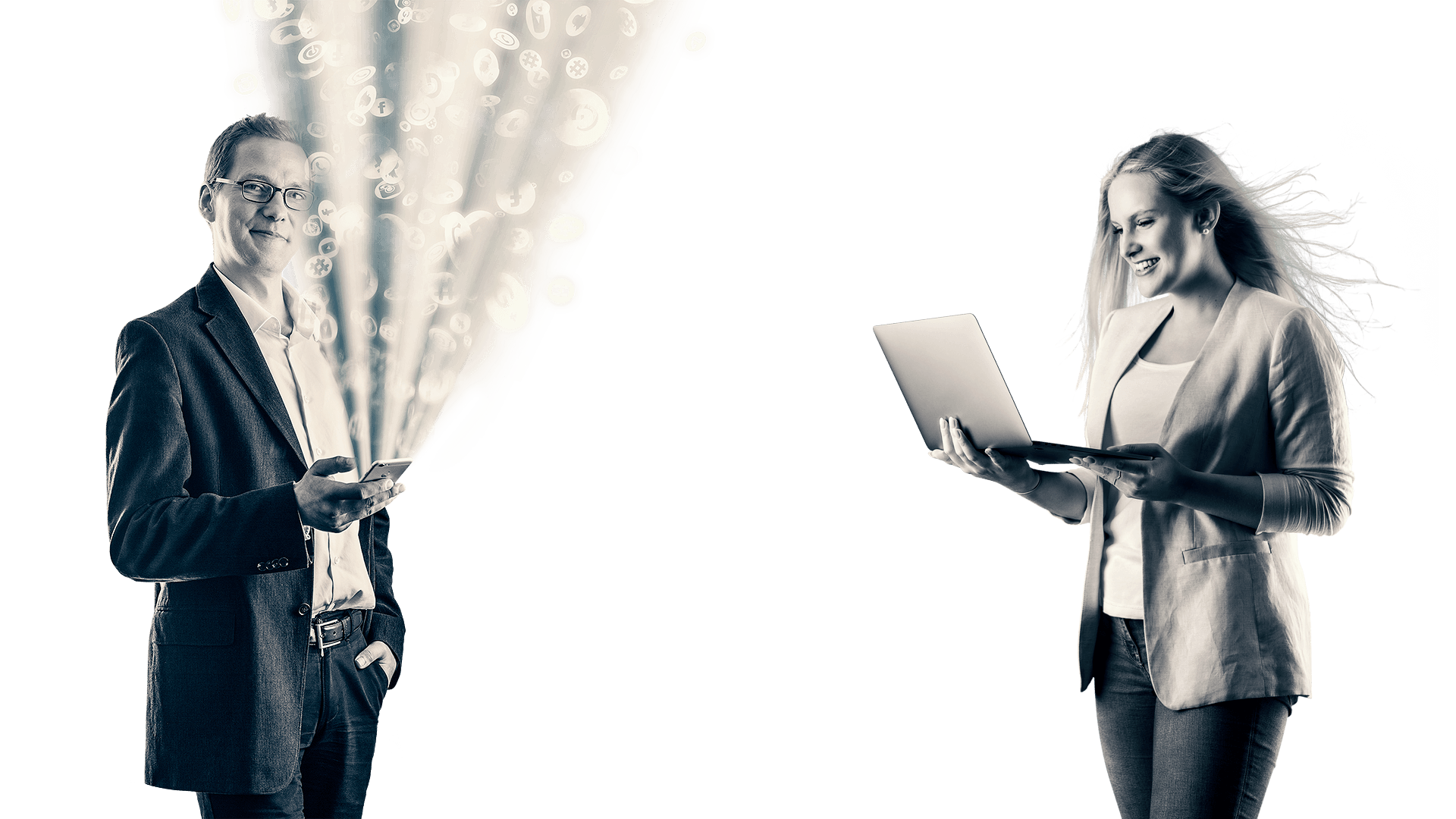 Effiziente und kreative Markenkommunikation - SocialMedia - DBMUD Professionelle Umsetzungen im Bereich SocialMedia sind wertvolle Ergänzungen im Marketing-Mix von Unternehmen - Agentur David Bock